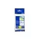 Banda laminata Brother TZE253, albastru/alb