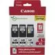 Pachet Cartuse Inkjet Canon PG-540L x2 / CL-541XL, 2 x 11ml Black + 15ml Color + 50 coli hartie foto