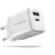 Incarcator Retea Axagon ACU-PQ20W, USB Type-A + USB Type-C, 20W