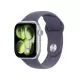 Smartwatch Apple Watch 11 GPS, 42mm, Carcasa Silver Aluminium, Bratara Purple Fog Sport Band - S/M
