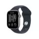 Smartwatch Apple Watch 12 GPS + Cellular, 42mm, Carcasa Space Grey Aluminium, Bratara Navy Blue Sport Band - S/M