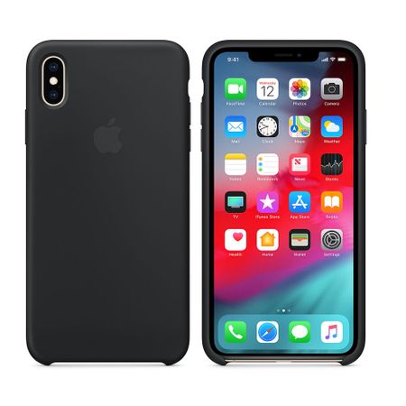 Husa silicon Apple pentru iPhone XS Max, Black